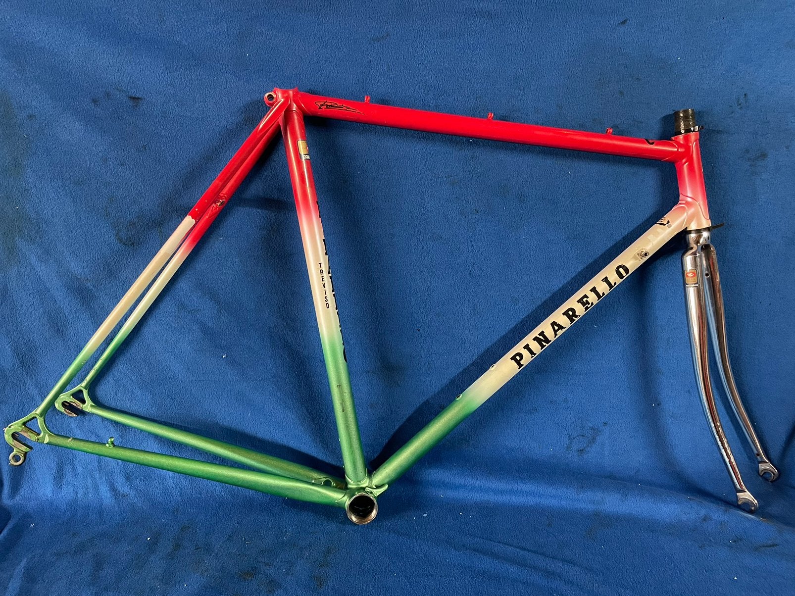 Stalen “ A “ Racefiets Frame 55 ct Columbus buizen, Verzenden, Zo goed als nieuw, Overige typen