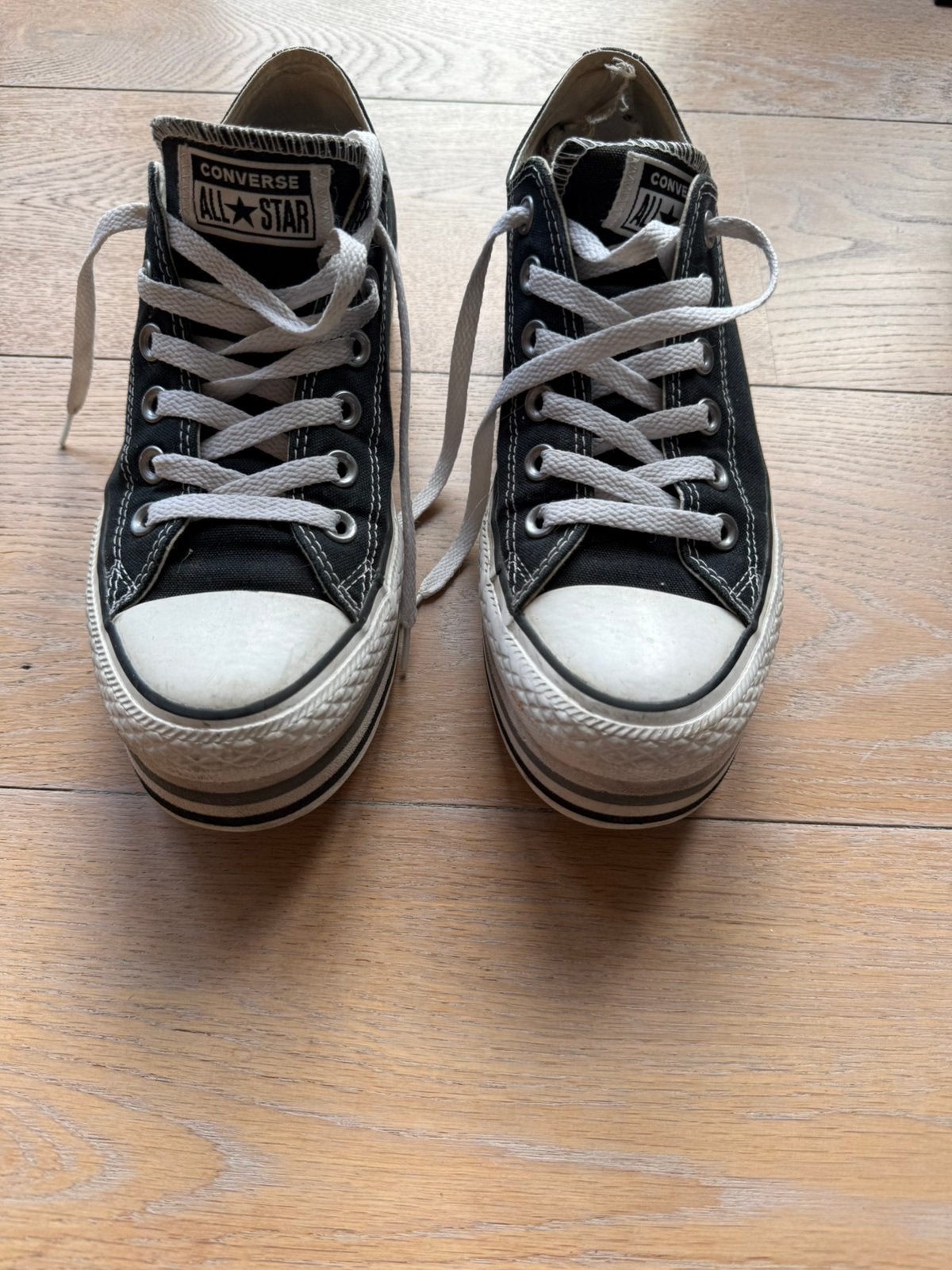 Converse All Stars maat 39, Zwart, Ophalen of Verzenden, Sneakers of Gympen, Gedragen