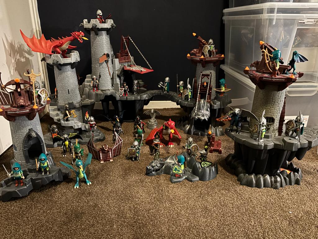 Playmobil Draken kasteel met veel extra's, Ophalen of Verzenden, Gebruikt