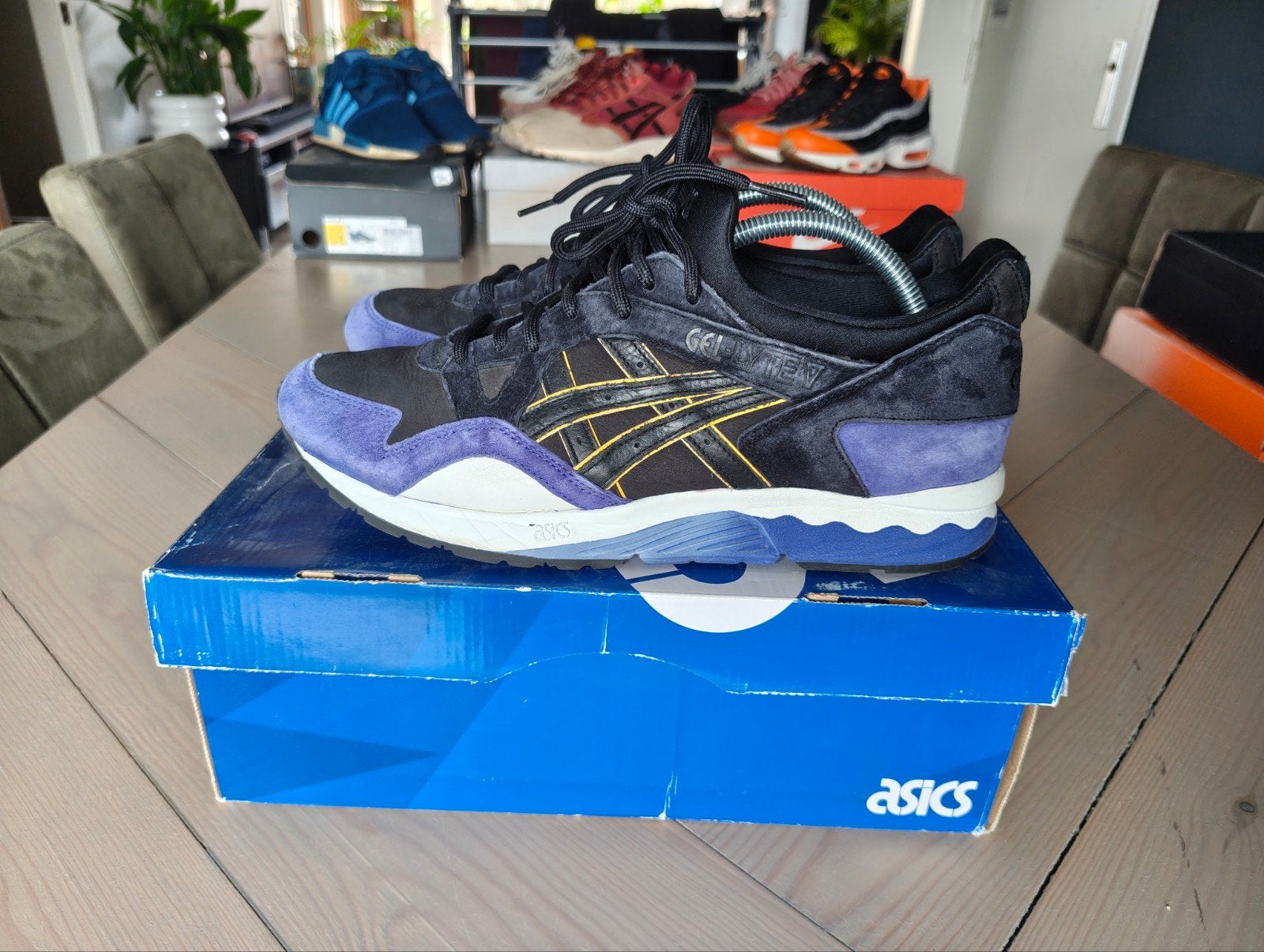 Asics Gel-Lyte V Bait Splash City - Maat 43.5, Zwart, Ophalen of Verzenden, Sneakers of Gympen, Gedragen