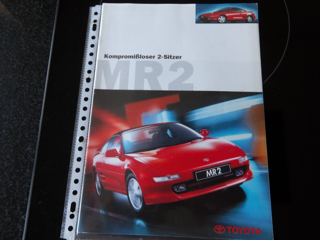 Toyota MR2 brochure - Kompromißloser 2-Sitzer, Toyota, Ophalen of Verzenden, Zo goed als nieuw, Toyota