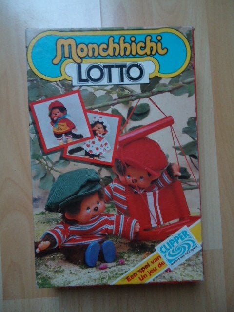 Monchhichi Lotto, vintage, Ophalen of Verzenden, Gebruikt