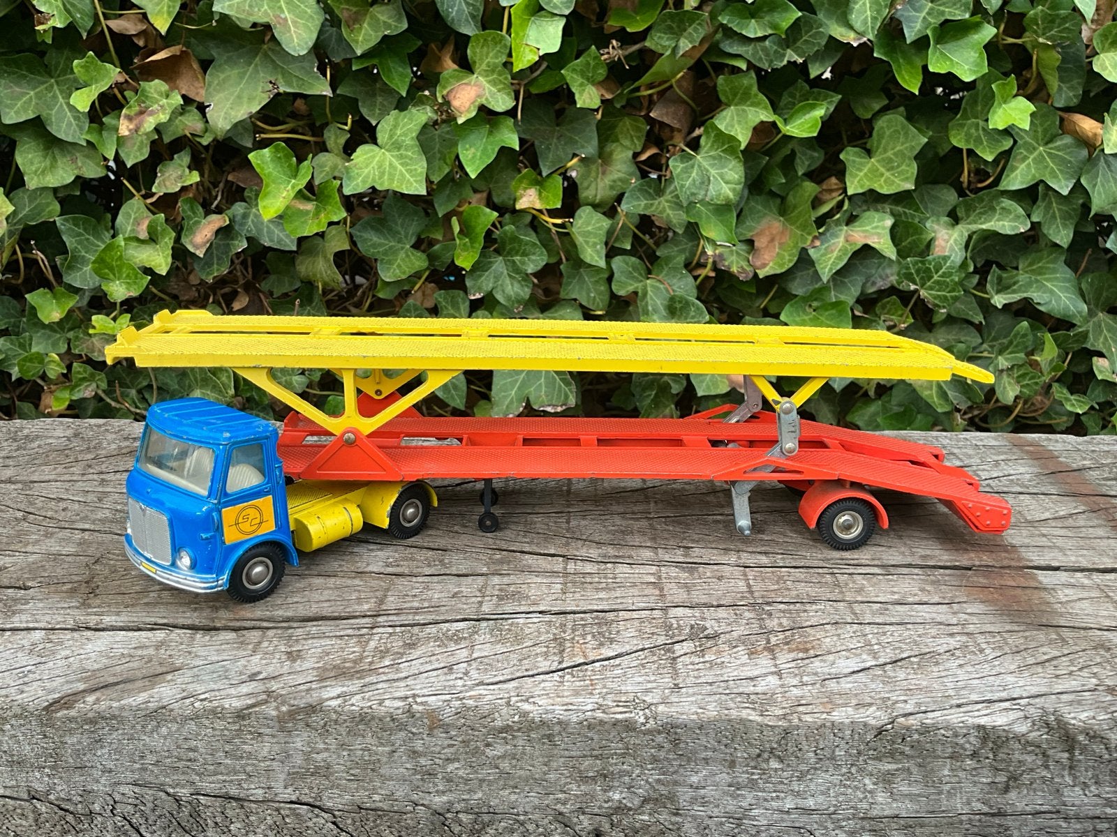 Vintage Dinky Toys 794 Auto Transport AEC Articulated Lorry, Ophalen of Verzenden, Gebruikt