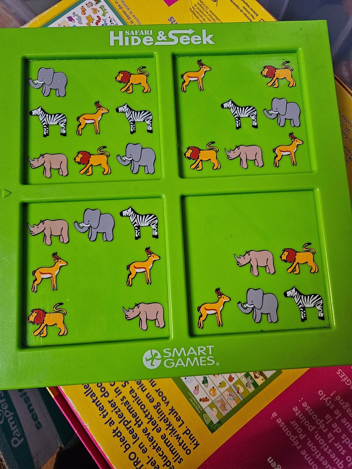 Smart Games Safari Hide & Seek Puzzelspel, Ophalen of Verzenden, Minder dan 10 stukjes, Gebruikt, 6 jaar of ouder