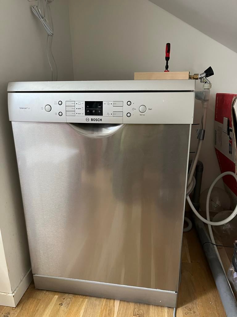Bosch SMS53N18EU Vrijstaande Vaatwasser - RVS, Ophalen, Gebruikt, 60 cm of meer, Energieklasse A of zuiniger
