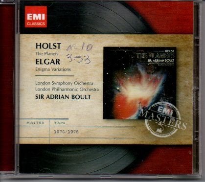 Holst - The Planets / Elgar - Enigma Variations CD, Cd's en Dvd's, Gebruikt, Modernisme tot heden, Ophalen of Verzenden, Remastered
