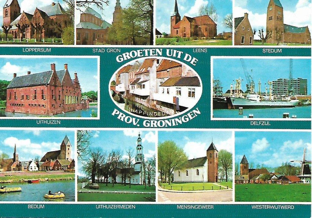 Prov. Groningen- -11-luik., Verzenden, 1960 tot 1980, Gelopen, Groningen