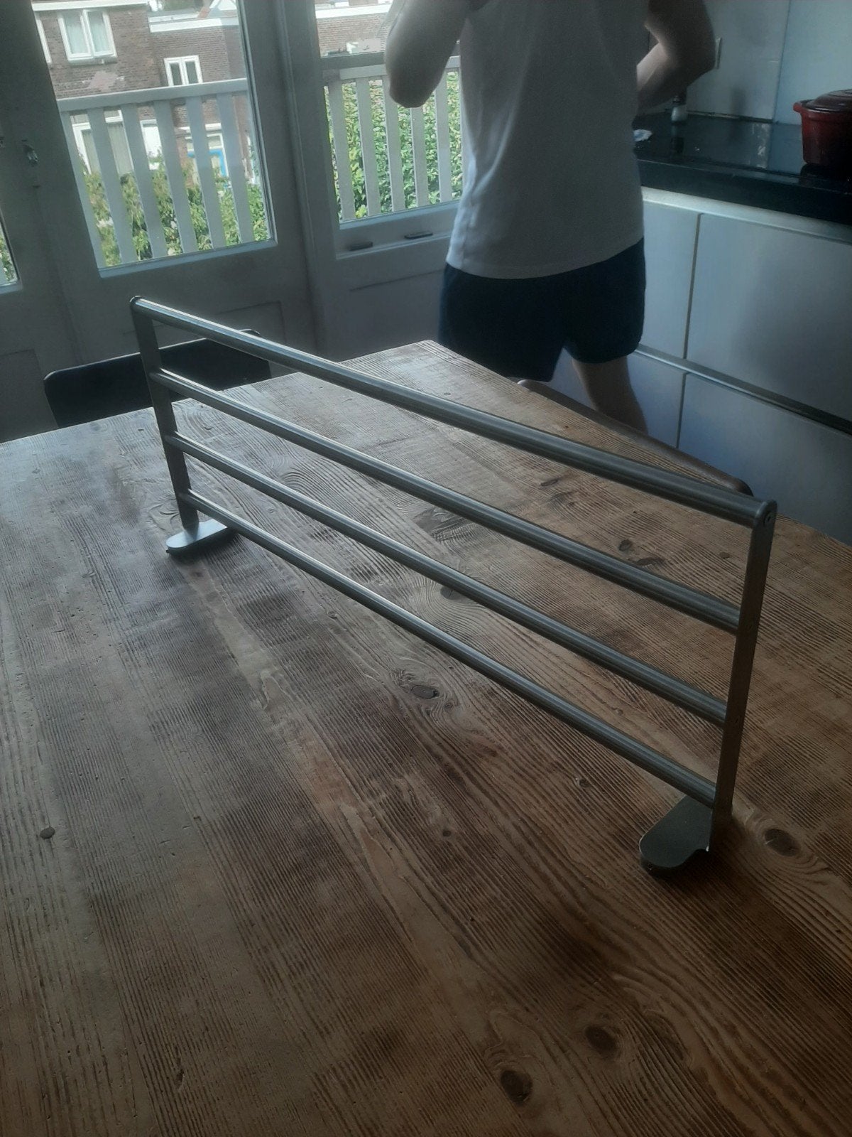 IKEA BROGRUND handdoekenrek, Handdoekenrek, Wit, Zo goed als nieuw, Ophalen