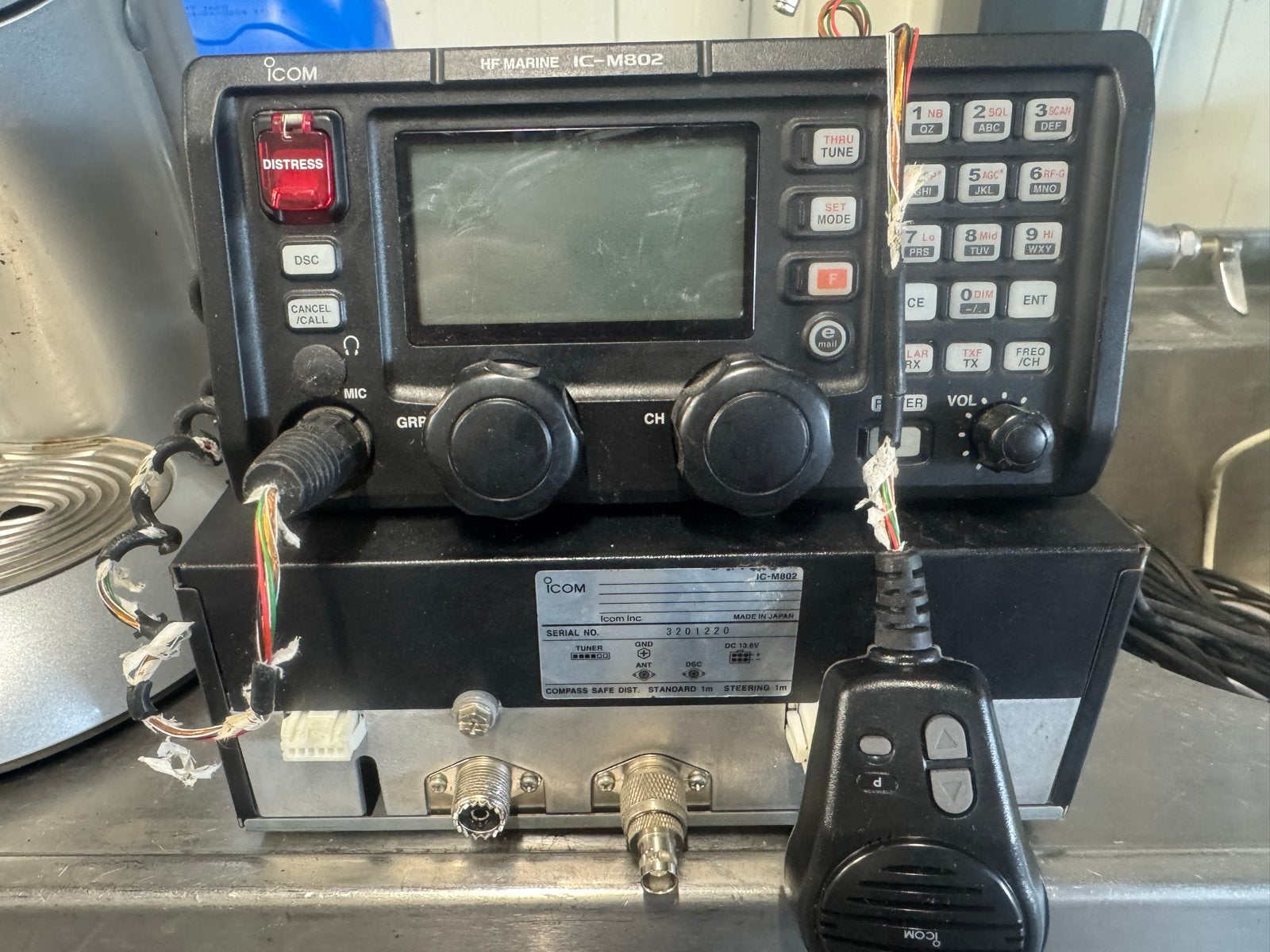 Icom IC-M802 HF Marine Radio met RC-25 en SP-24, Ophalen of Verzenden, Gebruikt