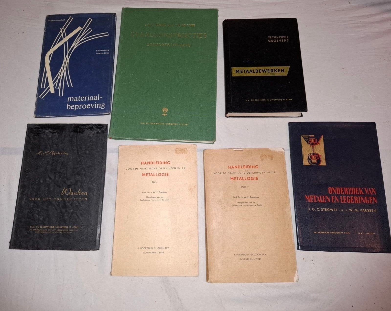 Metaalbewerken, constructie materialenleer beproevingen etc., Verzenden, Voor 1940, Gebruikt, Overige onderwerpen