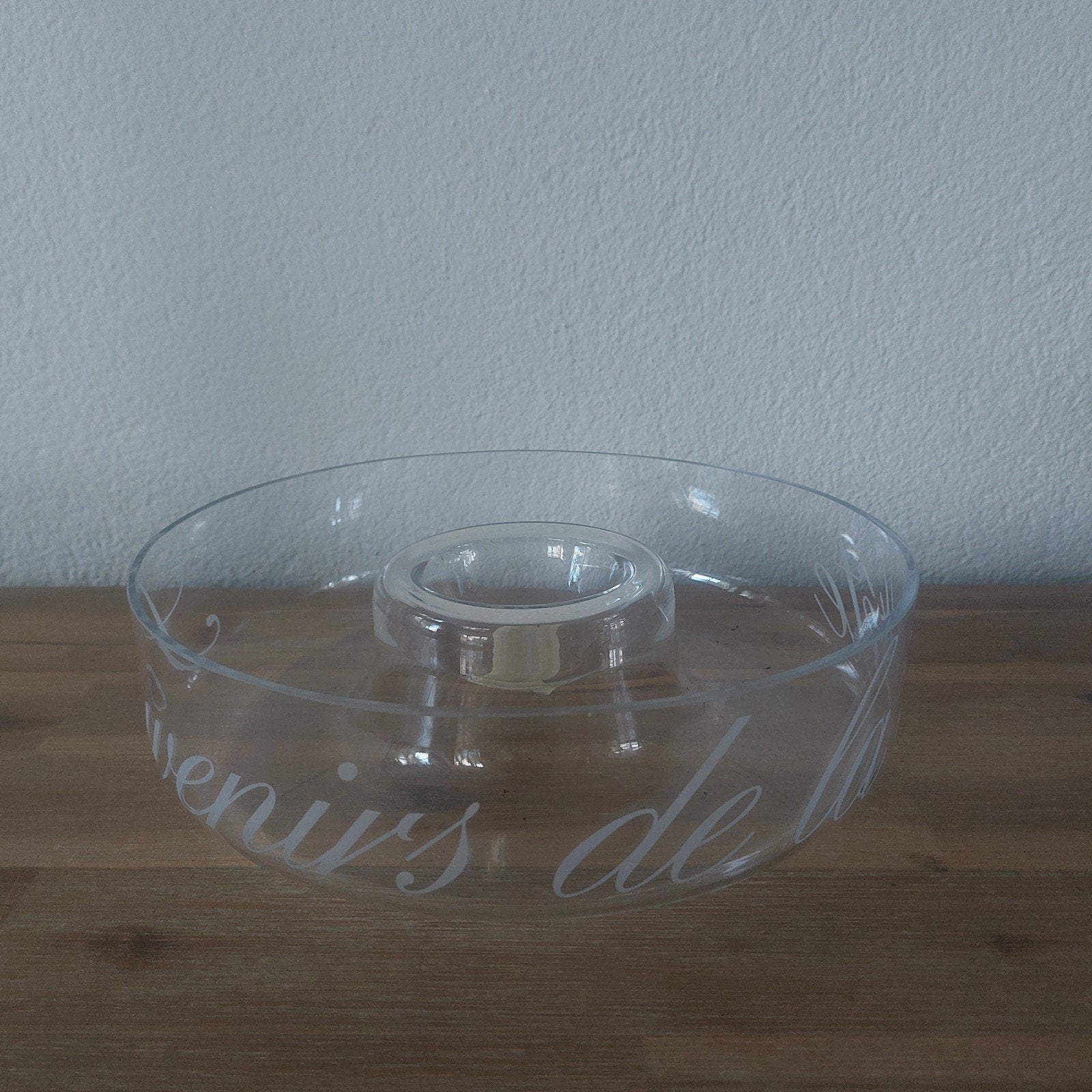 Glazen Rivièra Maison decoratie schaal, Ophalen, Schaal, Rond, Glas