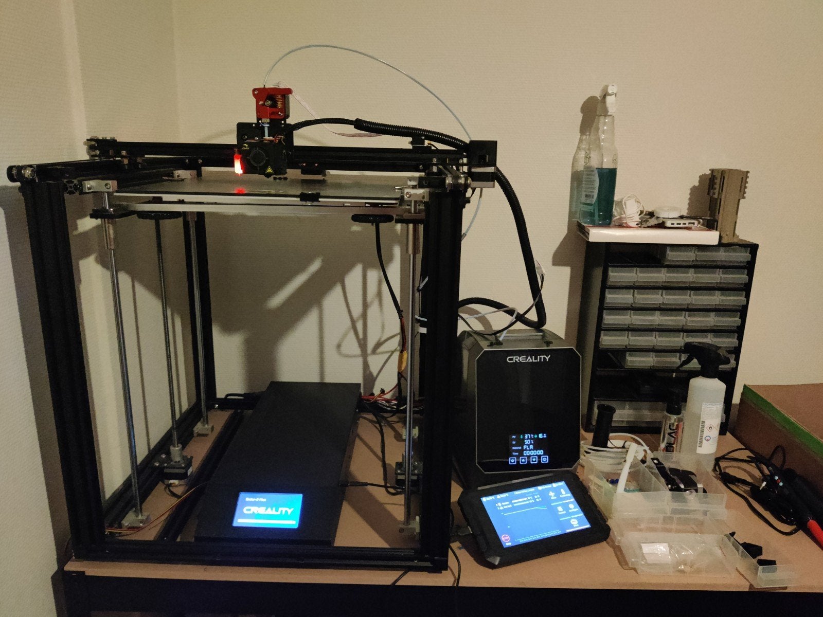 Ender 5 Plus met Klipper, droogstation en extra's, Computers en Software, 3D Printers, Ophalen, Gebruikt, Creality Ender 5 plus