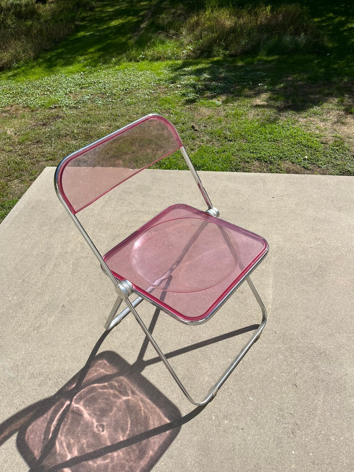 Castelli Plia vinage stoel 4 stuks roze en 1 transparante, Huis en Inrichting, Stoelen, Ophalen, Zo goed als nieuw, Overige kleuren