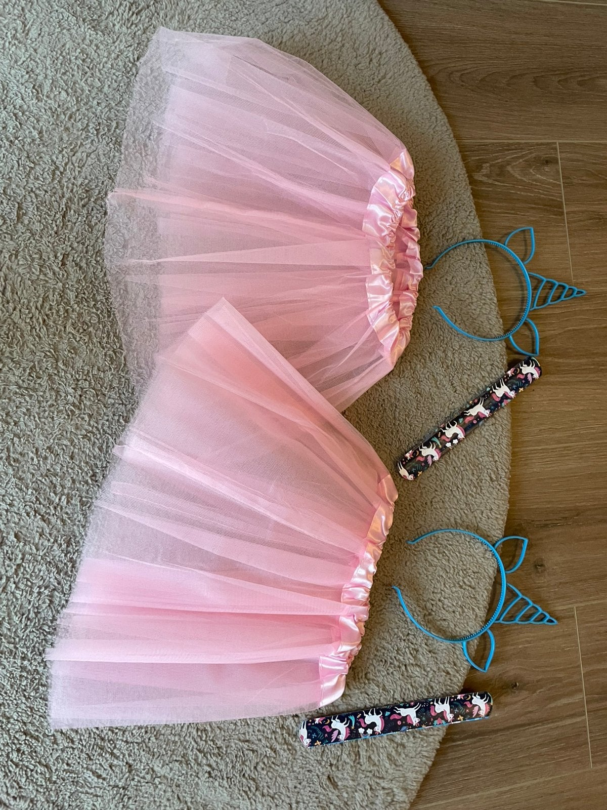 Unicorn eenhoorn traktatie tutu rok haarband armband, Ophalen of Verzenden, Nieuw, 134 t/m 140, Meisje
