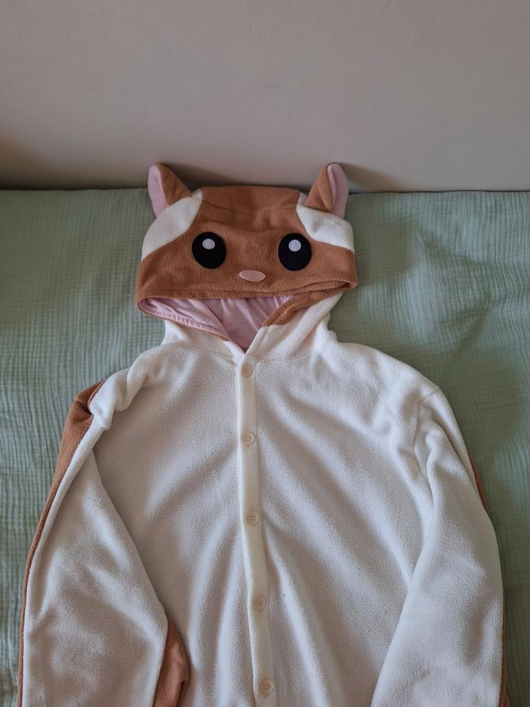 Onesie eekhoorn maat M - Slechts 1 keer gedragen, Kleding | Dames, Carnavalskleding en Feestkleding, Zo goed als nieuw, Kleding