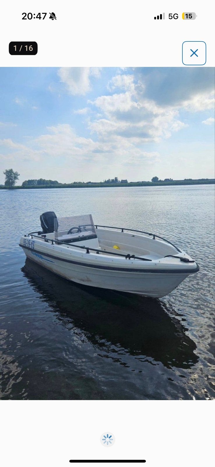 THERI 4100 speedboot met trailer, Ophalen, 15 pk, Met afstandsbediening, Zo goed als nieuw