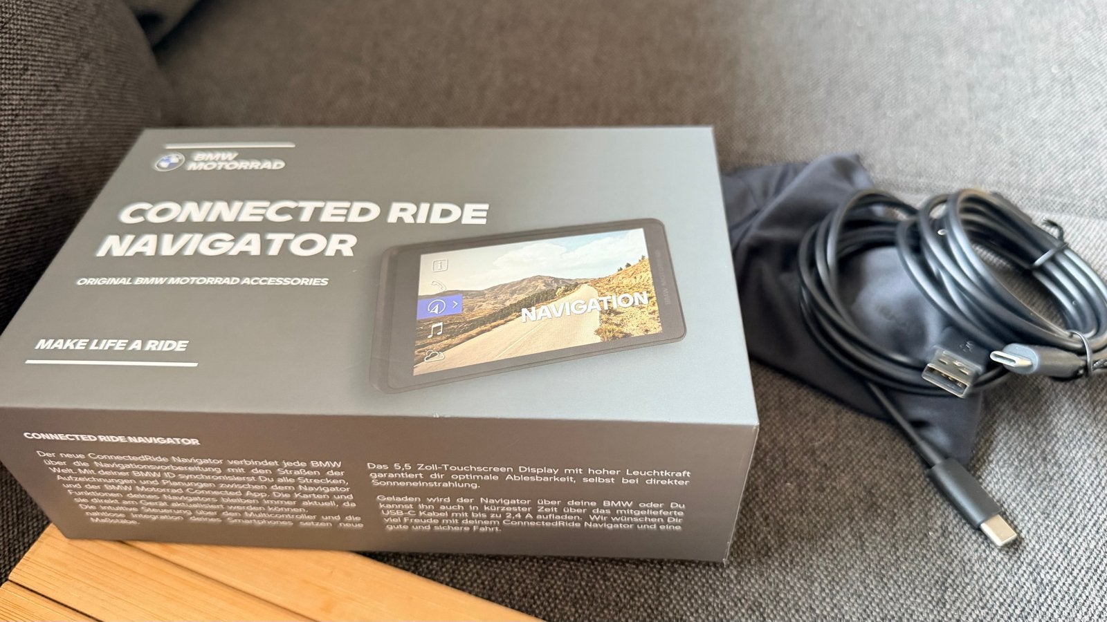 Verpakking BMW Connected Ride Navigator met accessoires, Motoren, Accessoires | Navigatiesystemen, Ophalen of Verzenden, Zo goed als nieuw
