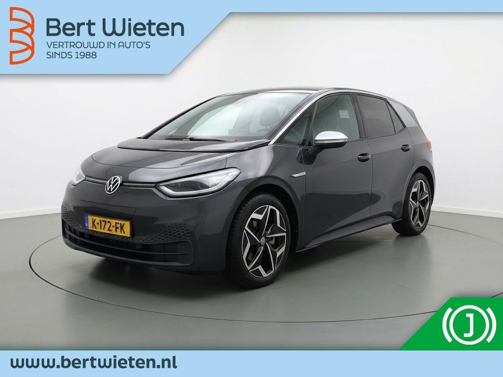 Volkswagen ID.3 First Plus 58 kWh (bj 2020, automaat), Auto's, Volkswagen, Gebruikt, ID.3, Origineel Nederlands, Zilver of Grijs
