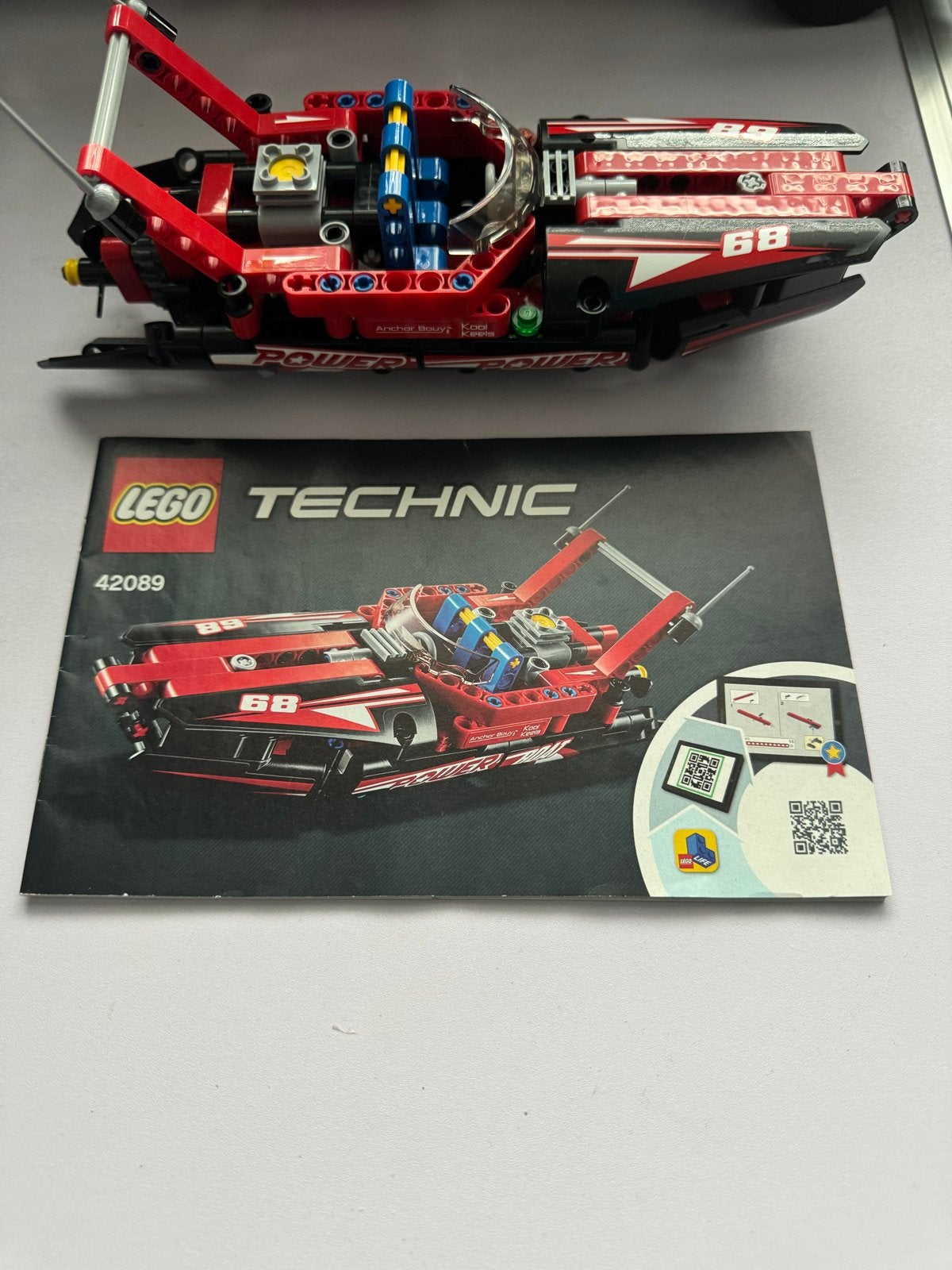 LEGO Technic 42089 Powerboot met instructieboekje, Ophalen of Verzenden, Zo goed als nieuw, Overige merken