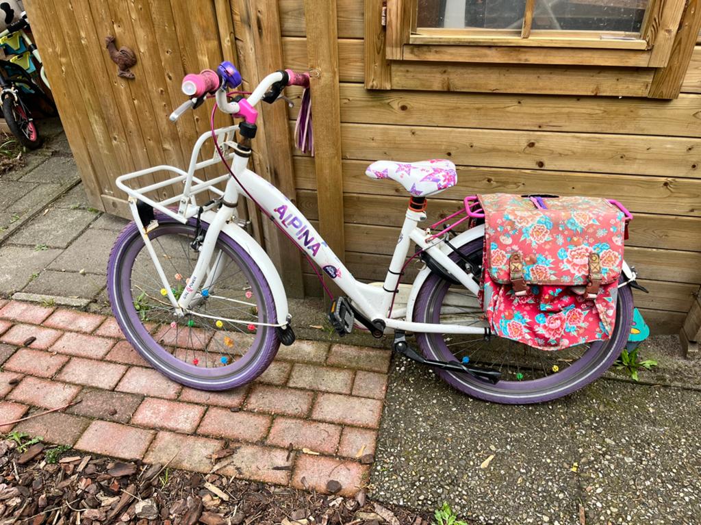 Alpine kinderfiets 22 inch, Fietsen en Brommers, Fietsen | Meisjes, Ophalen, Gebruikt, 22 inch