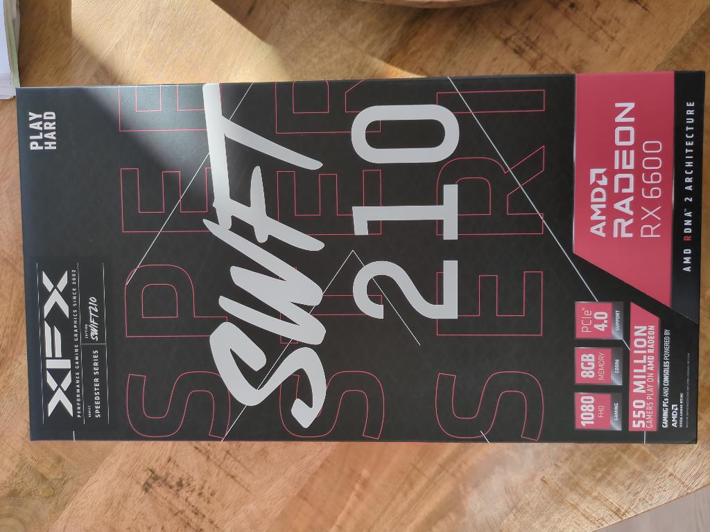 XFX Speedster SWFT210 Radeon RX 6600 8GB, Gaming, AMD, GDDR6, PCI-Express 4, Ophalen of Verzenden