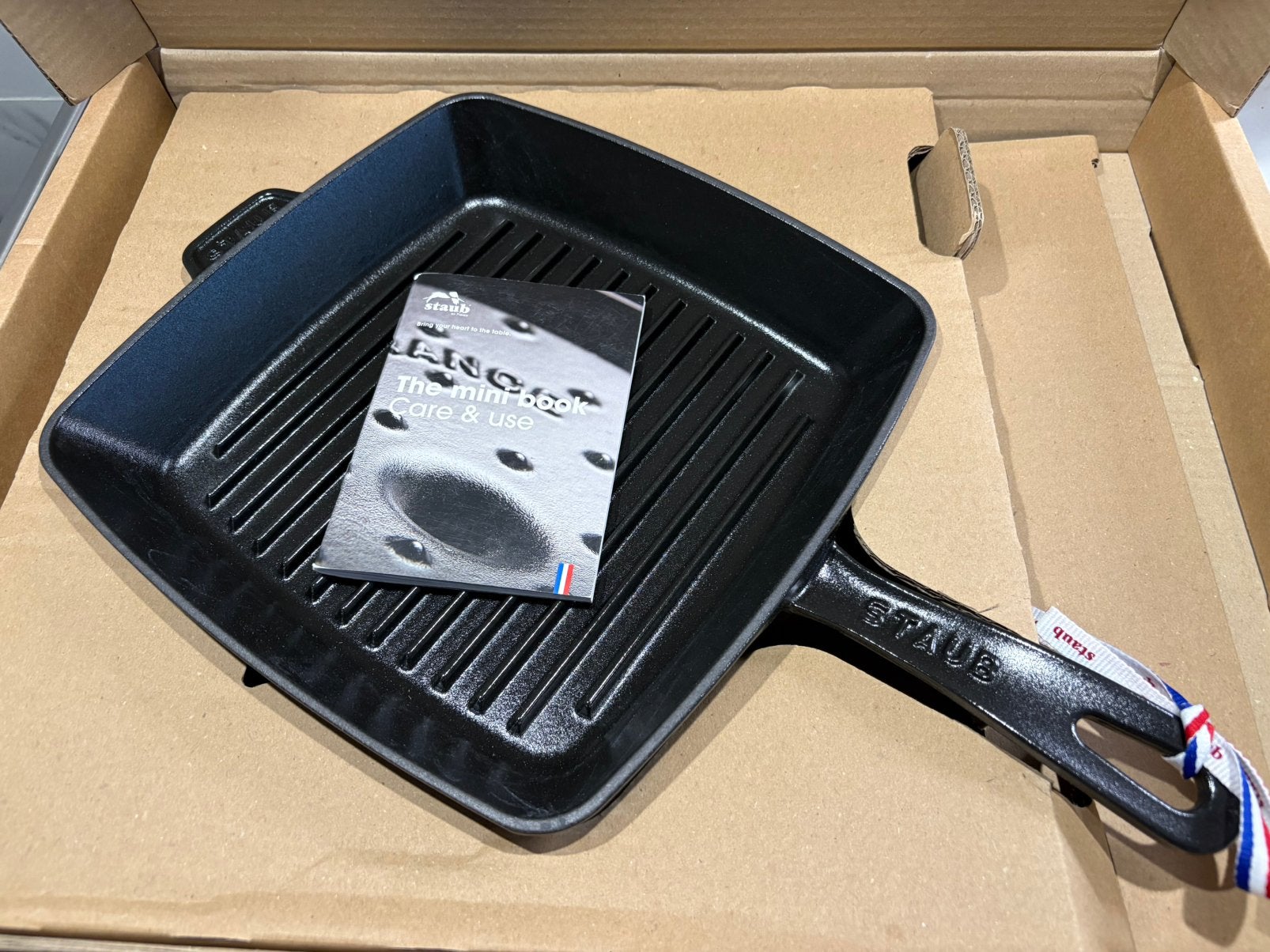Staub Gietijzeren Grillpan 26 cm NIEUW IN DOOS! Grill Pan, Gietijzer, Overige typen, Nieuw, Ophalen of Verzenden