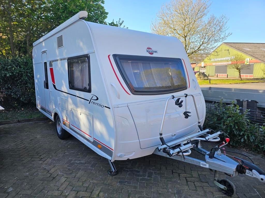 Burstner Premio - Compacte en complete caravan, Caravans en Kamperen, Mover, Bedrijf, Treinzit, Tot en met 4