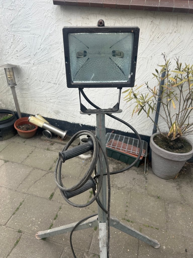 bouwlamp 3 stuks, Gebruikt, Overige typen, Met statief, Ophalen of Verzenden