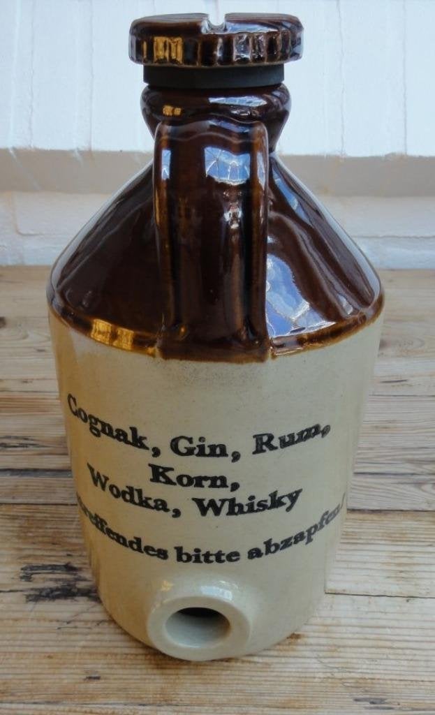 Grote vintage Pearsons steengoed drank kruik met schroefdop, Ophalen of Verzenden
