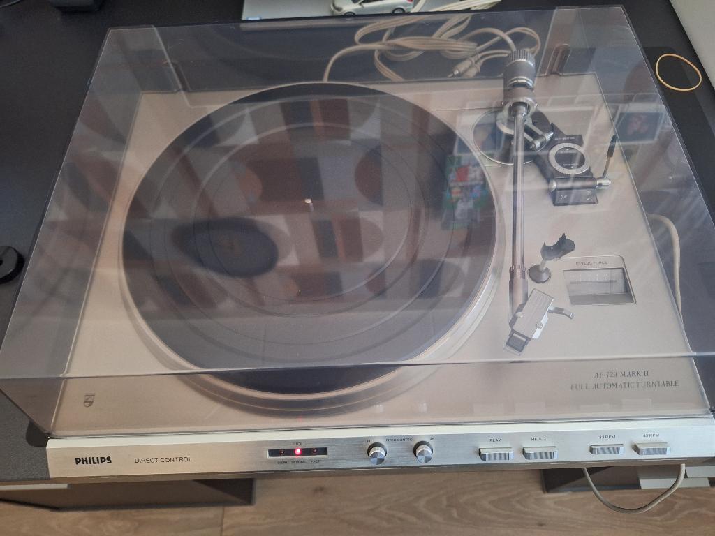 Philips platenspeler AF729 mark 11 full automatic, Philips, Gebruikt, Automatisch, Ophalen of Verzenden