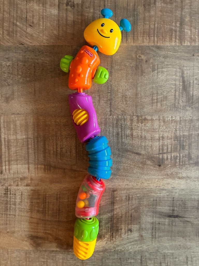 Fisher-Price Klik-vast rups Snap-Lock Caterpillar. PRIMA st, Ophalen of Verzenden, Gebruikt, Overige typen