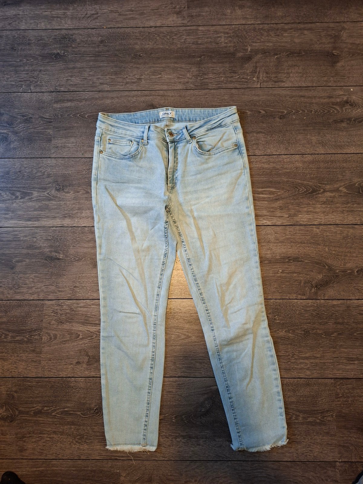 lichtblauwe skinny maat L Only, Only, Blauw, Ophalen of Verzenden, Zo goed als nieuw