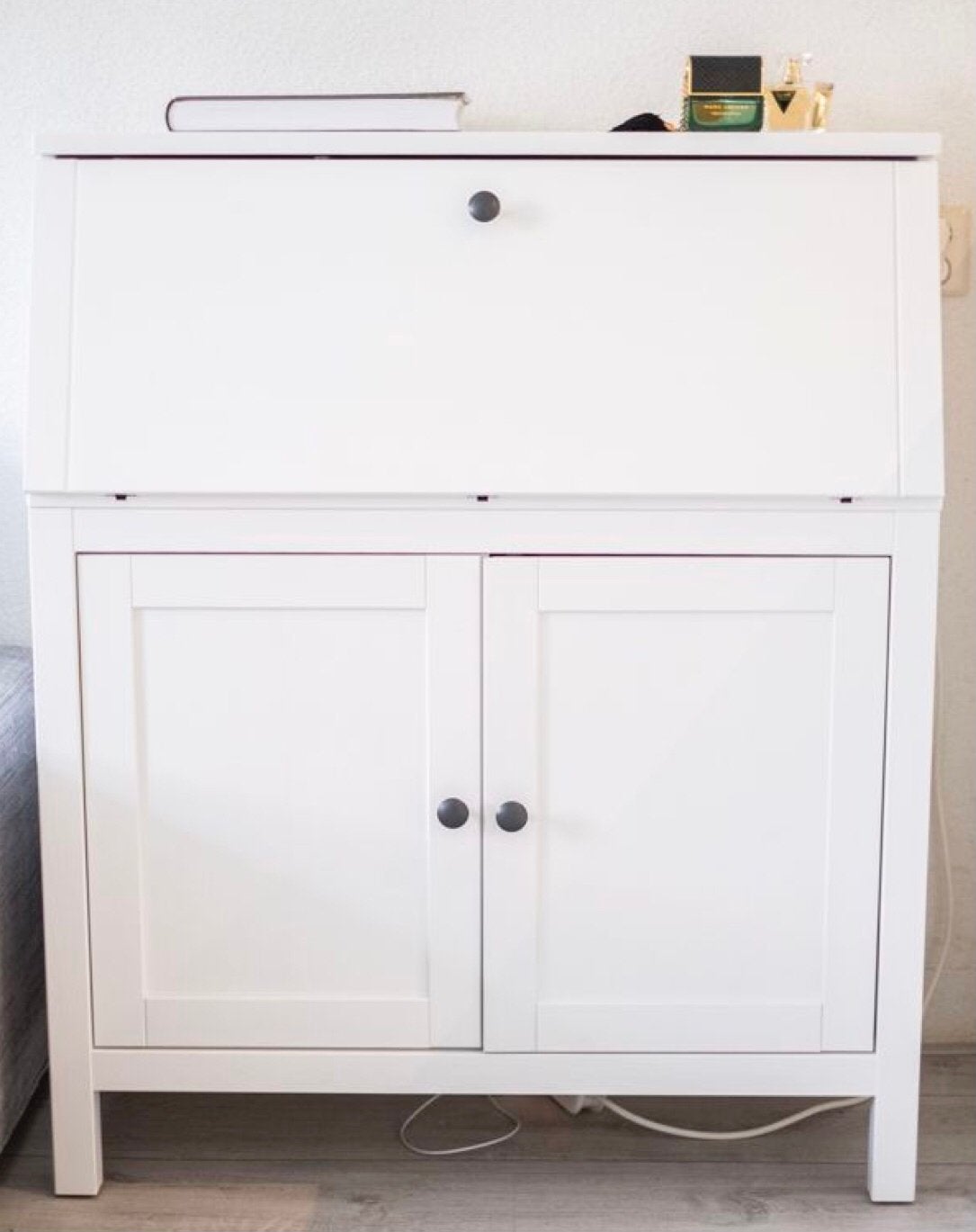 Ikea Secretaire Hemnes, wit, Ophalen, Gebruikt