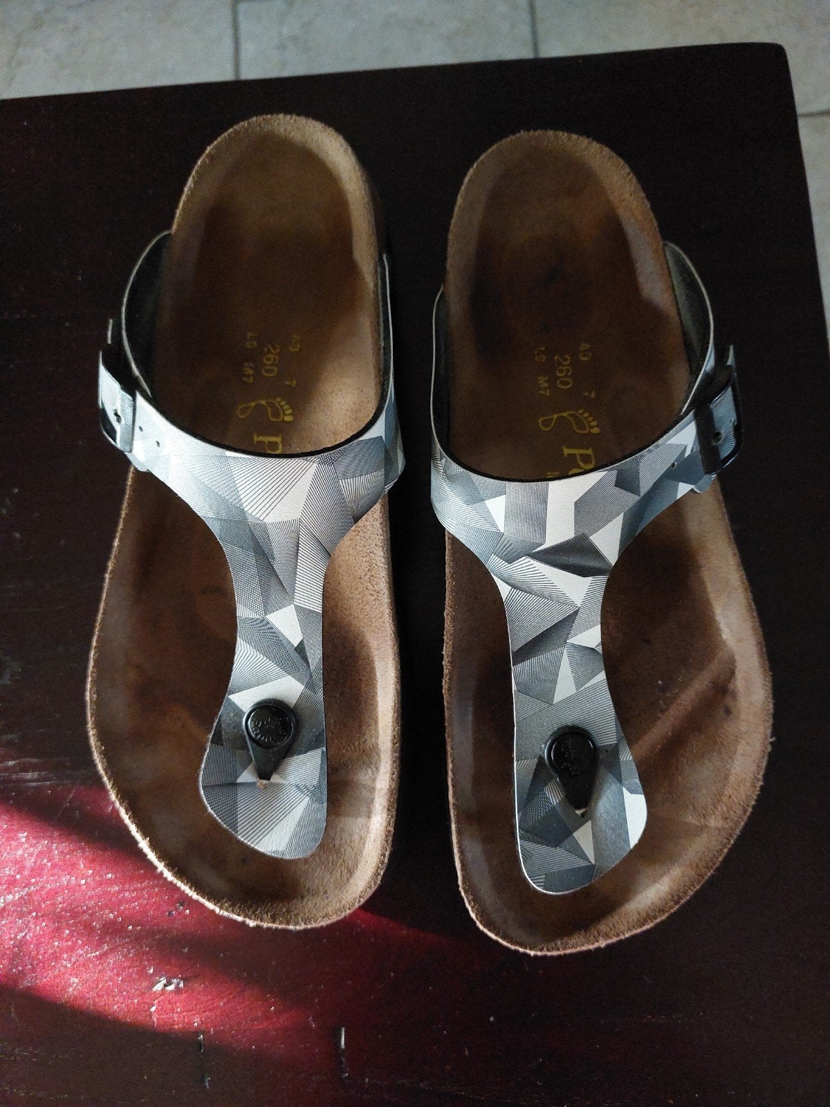 Papillio Dames Slippers Maat 40 Zwart Wit Grijs plateauzool, Papillio, Ophalen of Verzenden, Zwart, Slippers