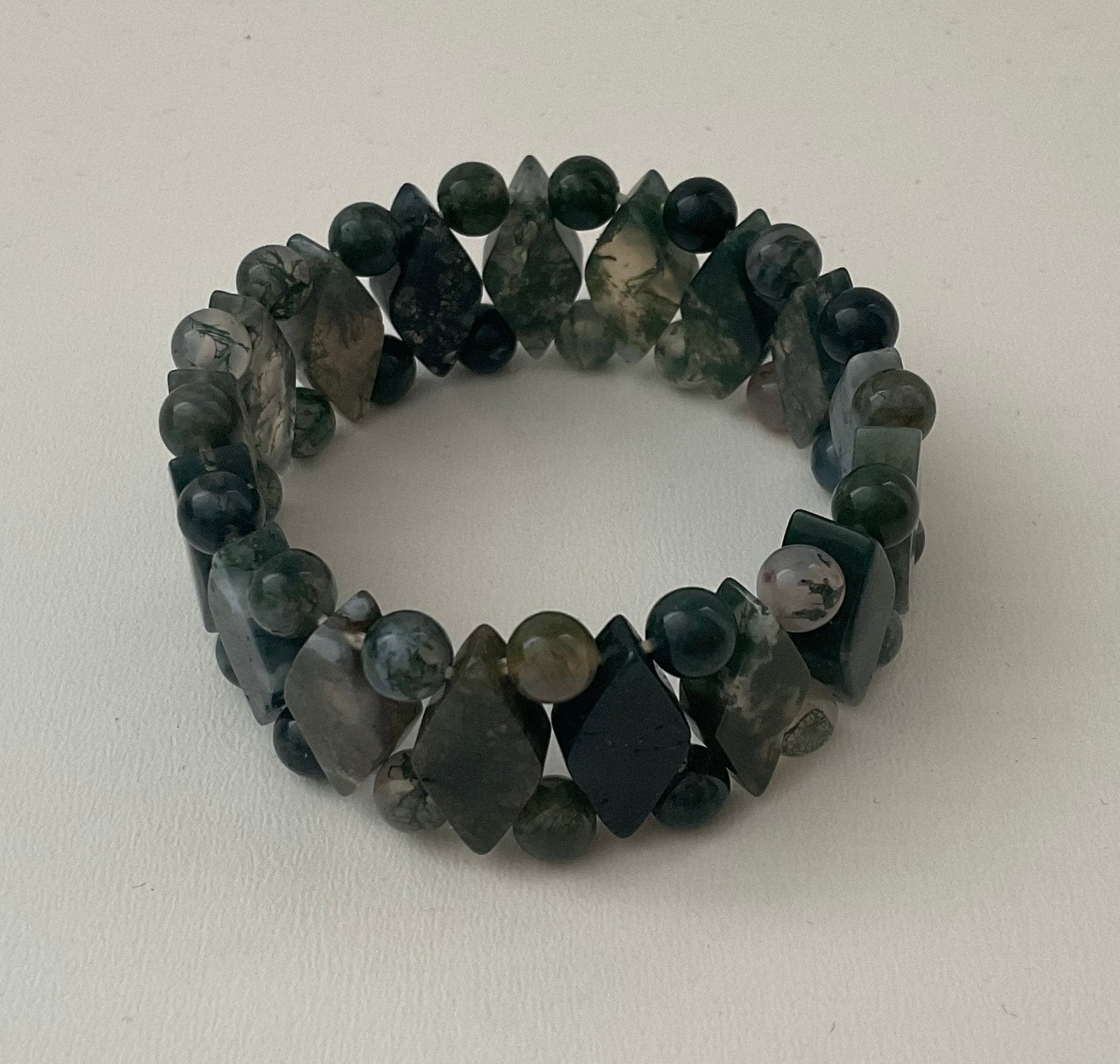 Mosagaat armband, Sieraden, Tassen en Uiterlijk, Edelstenen, Ophalen of Verzenden, Nieuw