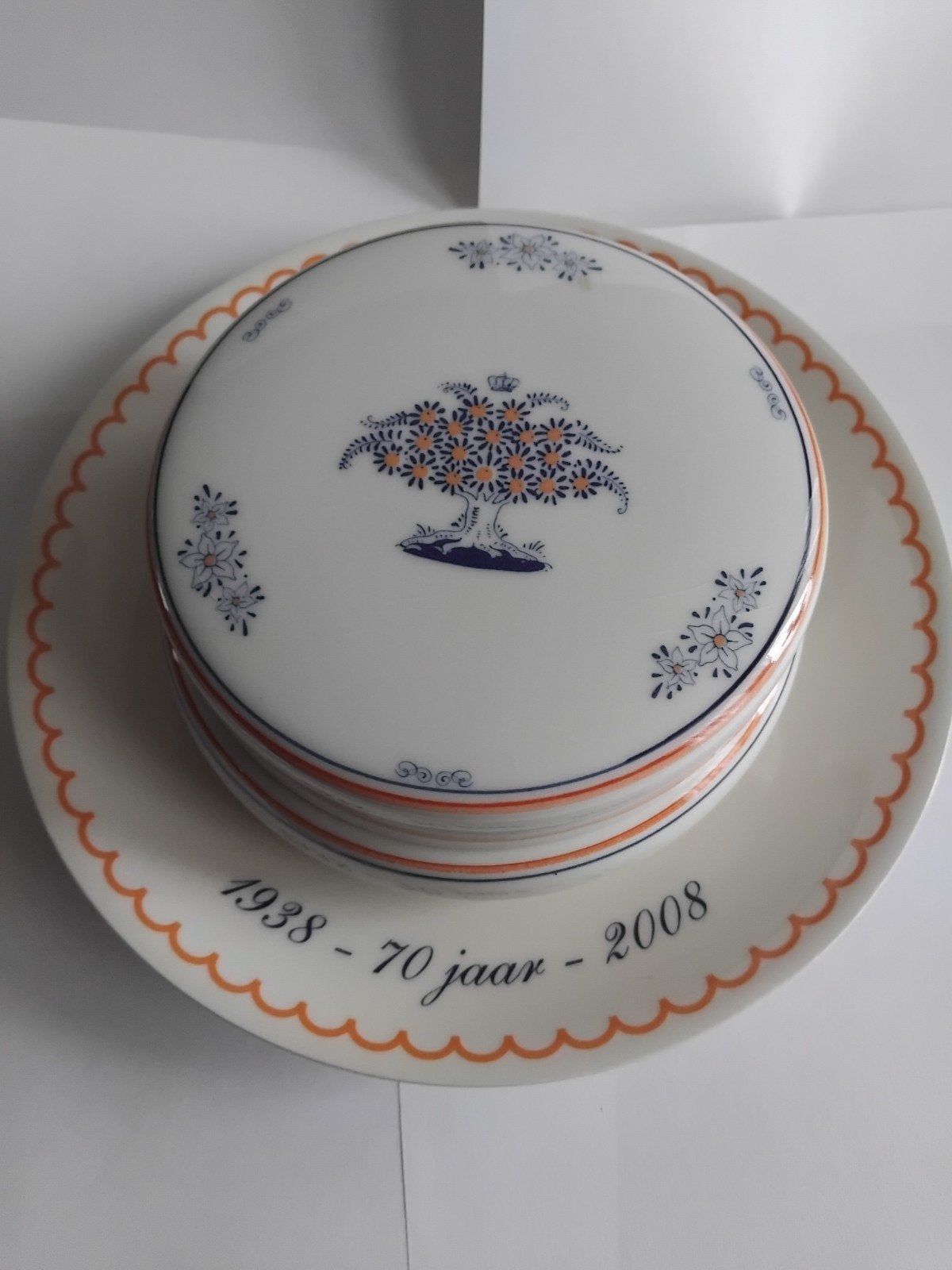 Delfts Blauw Schoonhoven Keramiek Koningin Beatrix 70 jaar, Ophalen of Verzenden