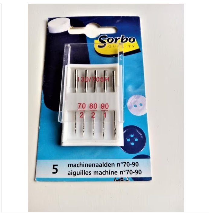 Sorbo Machinenaalden 130/705H N 70-90 (5 stuks)nieuw, Ophalen of Verzenden, Nieuw, Naaimachine, Overige merken