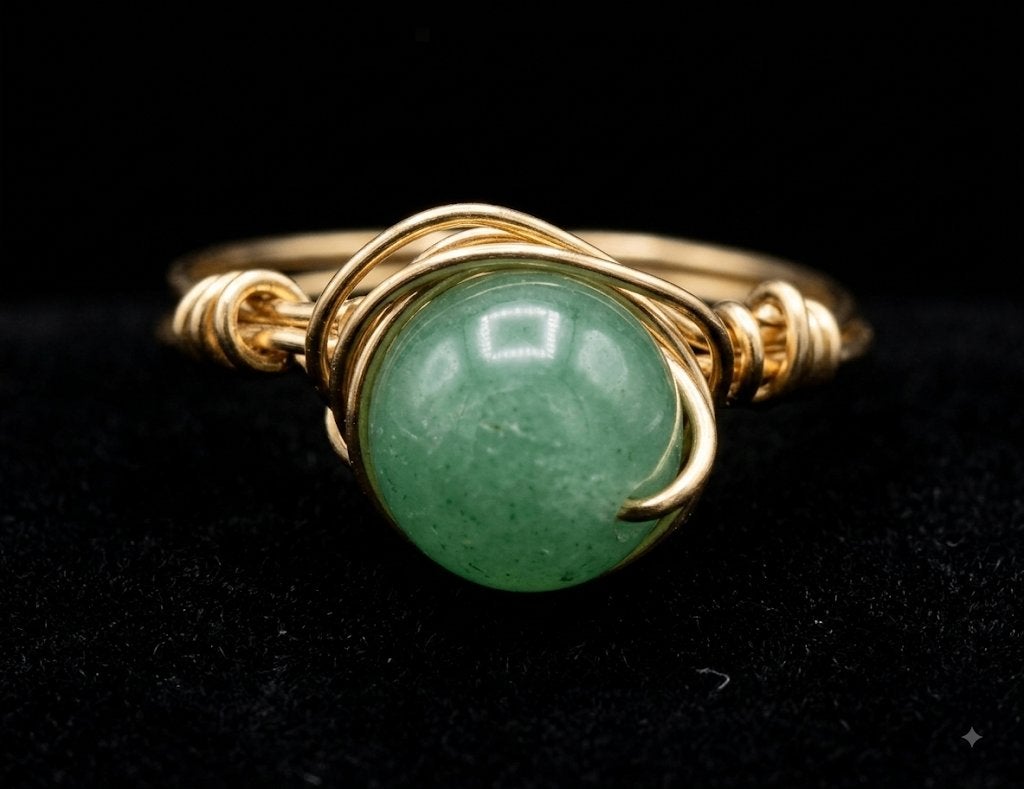 Prachtige groene  jade ring goud maat 18-18,5, Verzenden, Nieuw, Met edelsteen, Dame