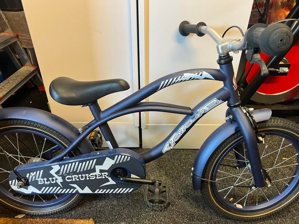Blauwe kinderfiets "Blue Cruiser" - 16 inch, Fietsen en Brommers, Fietsen | Kinderfietsjes, N, Velgrem, Ophalen of Verzenden, N