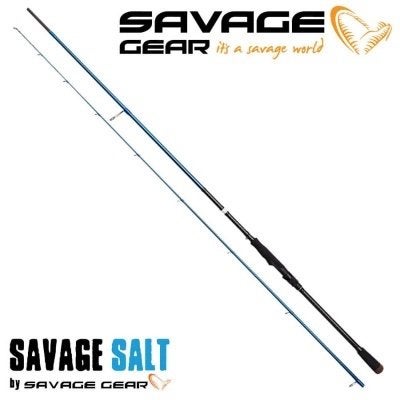 Nieuw Savage Gear SGS2 2,51m 20-60g H Fast Spinning Hengel., Watersport en Boten, Hengelsport | Roofvissen, Ophalen, Nieuw, Werphengel
