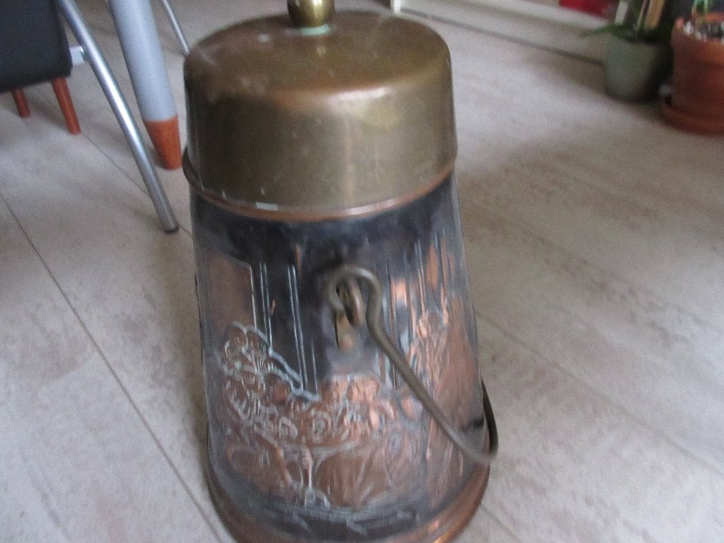 Grote Koperen pot - Doofpot, Ophalen of Verzenden, Koper