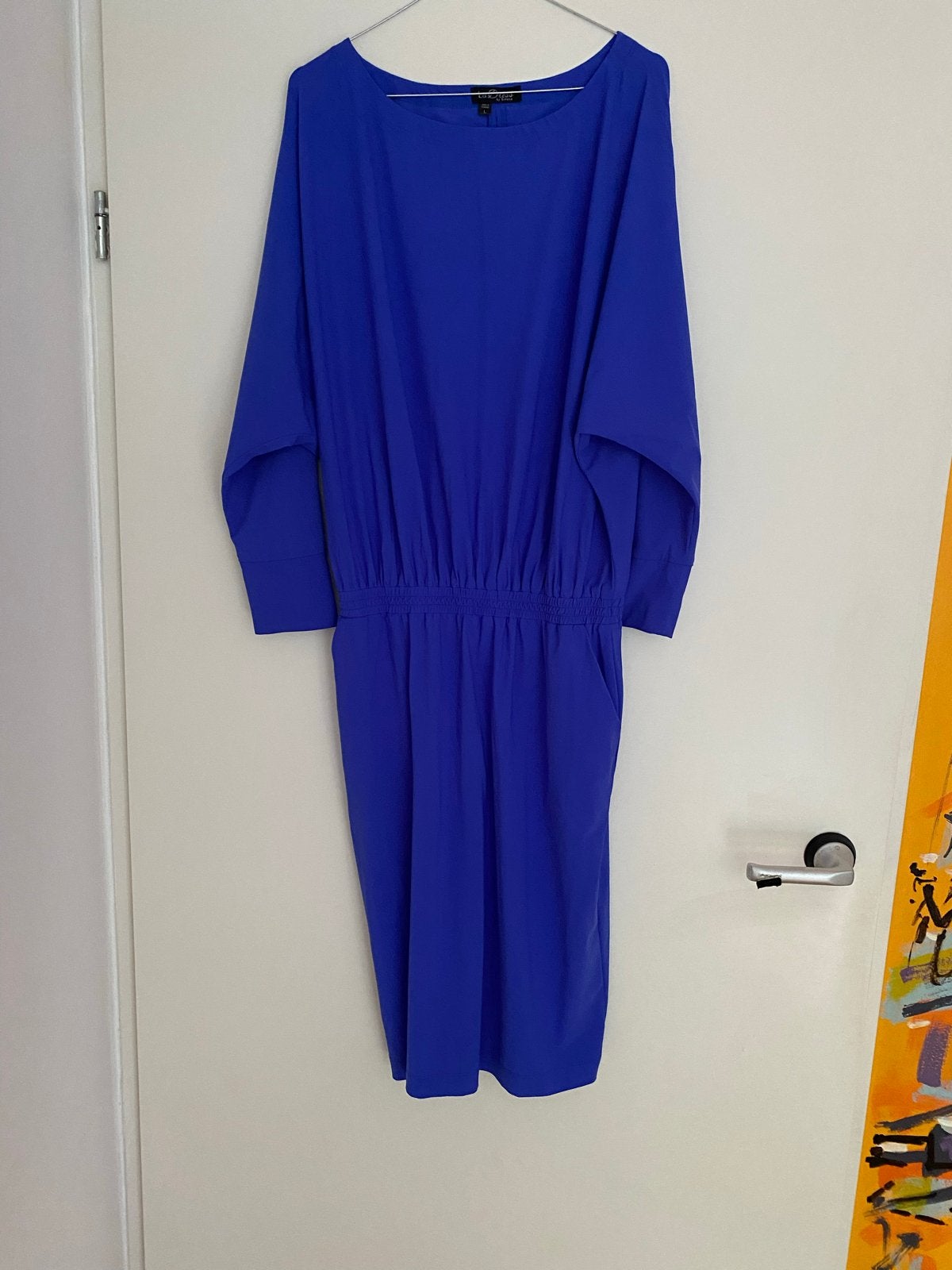 La Dress by Simone kobaltblauwe jurk maat L, Blauw, Maat 42/44 (L), Ophalen of Verzenden, Zo goed als nieuw