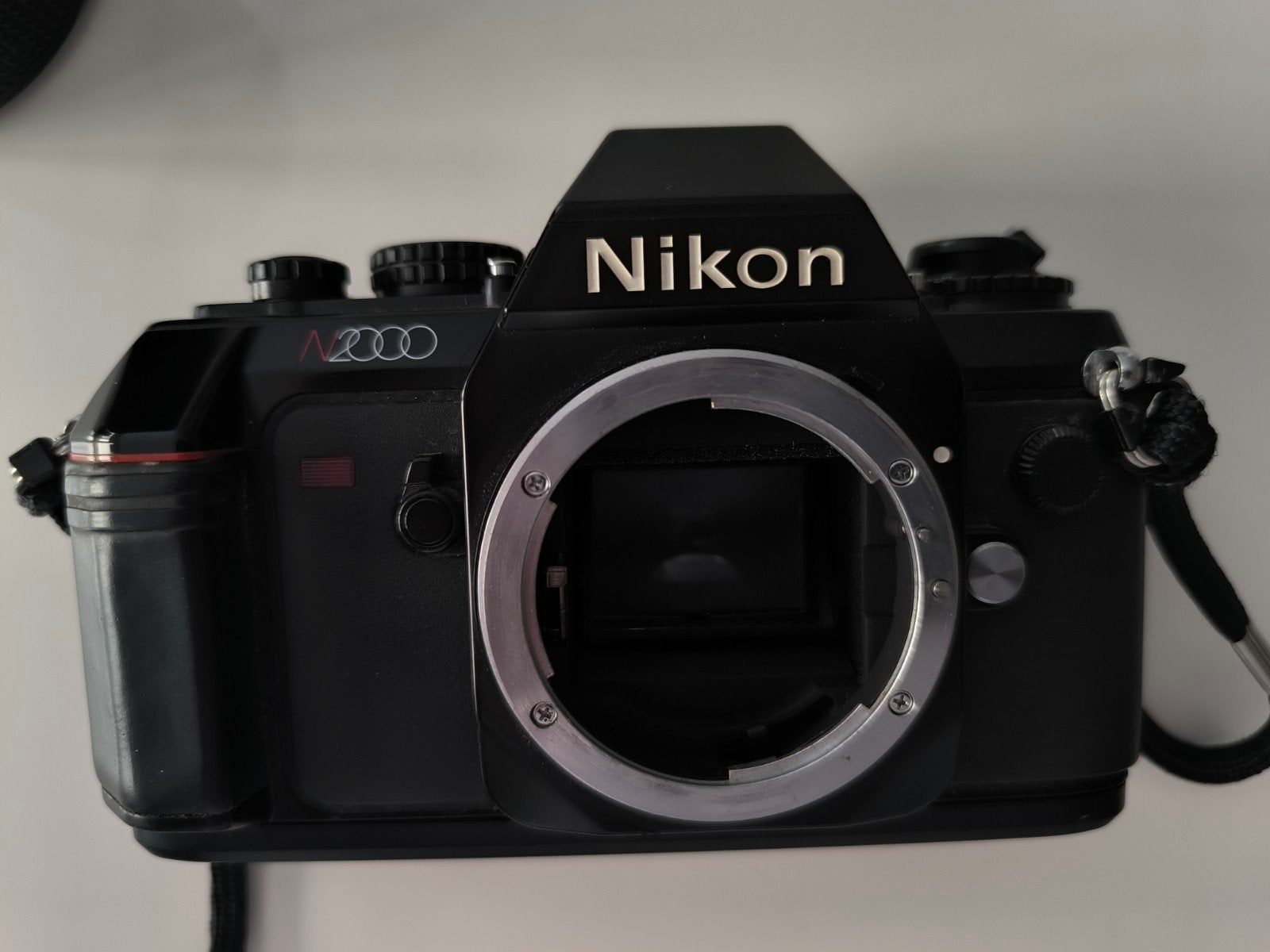 Nikon N2000 analoge camera met Nikkor 70-210mm lens, Ophalen of Verzenden, Gebruikt, Spiegelreflex, Nikon