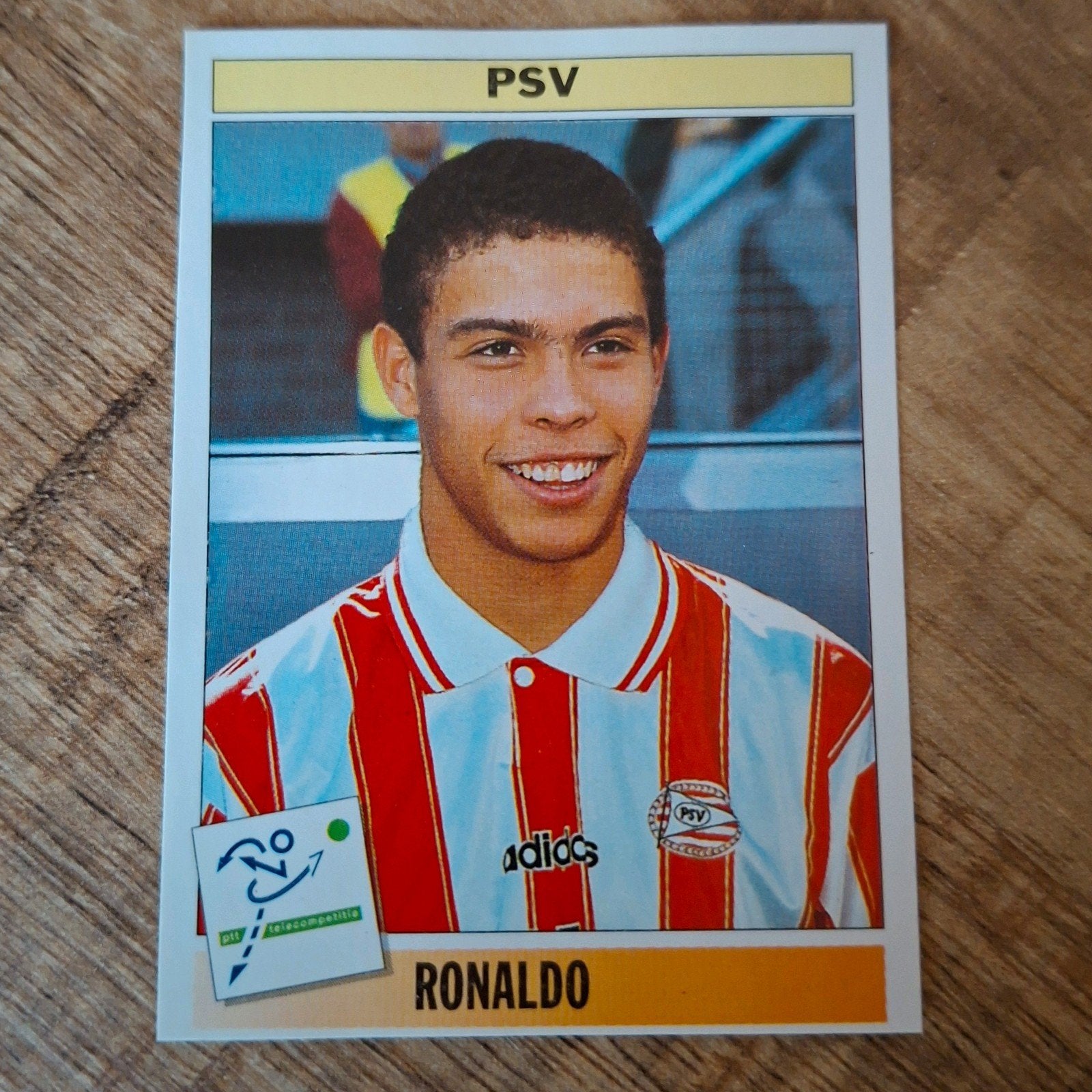 Panini Voetbal 1995 PSV Ronaldo Sticker/Plaatje, Verzamelen, Ophalen of Verzenden, Zo goed als nieuw, PSV, Poster, Plaatje of Sticker