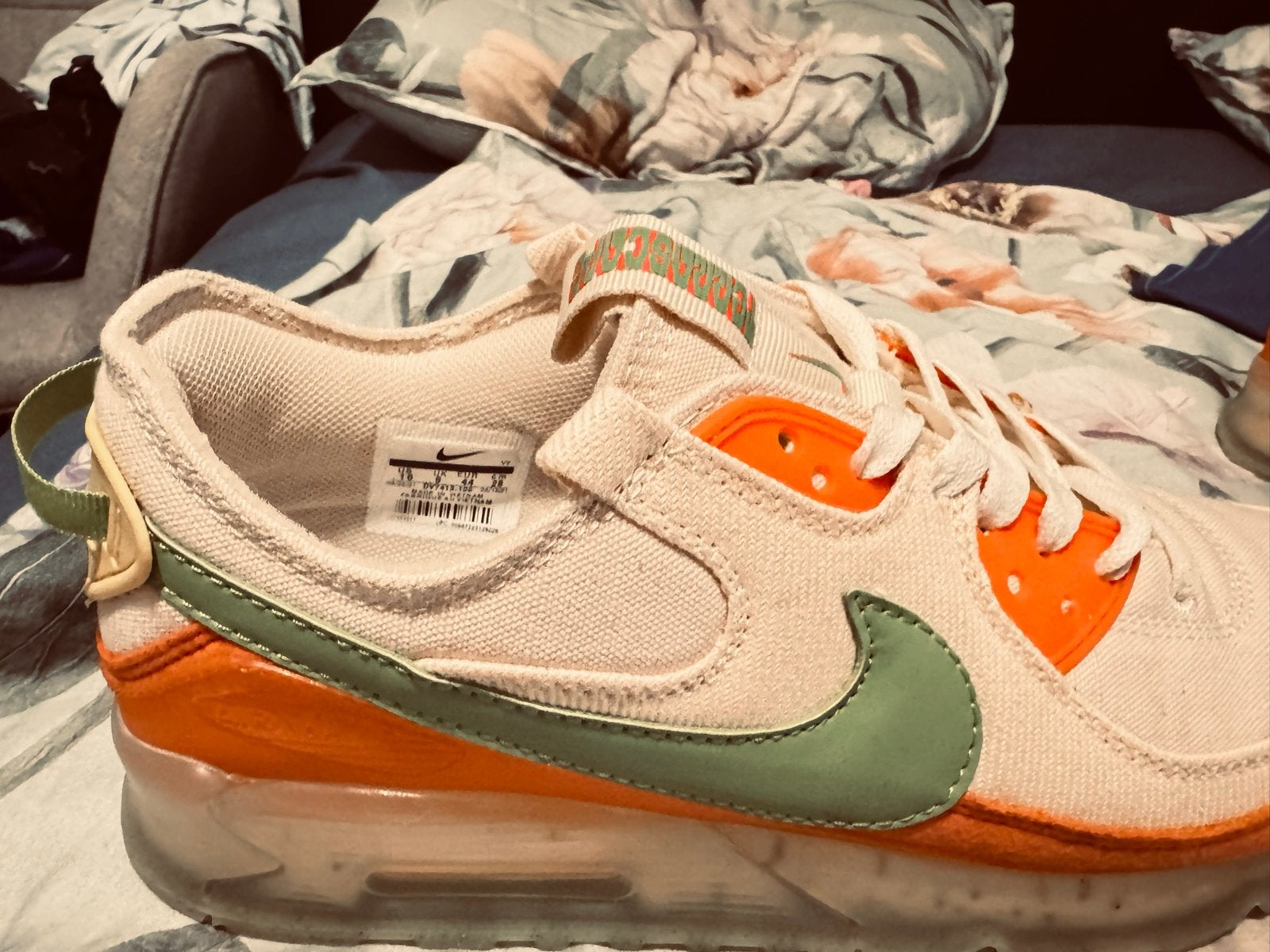 Nike Air Max Terrascape 90 - Beige/Oranje/Groen, Ophalen, Zo goed als nieuw, Overige kleuren, Sneakers of Gympen