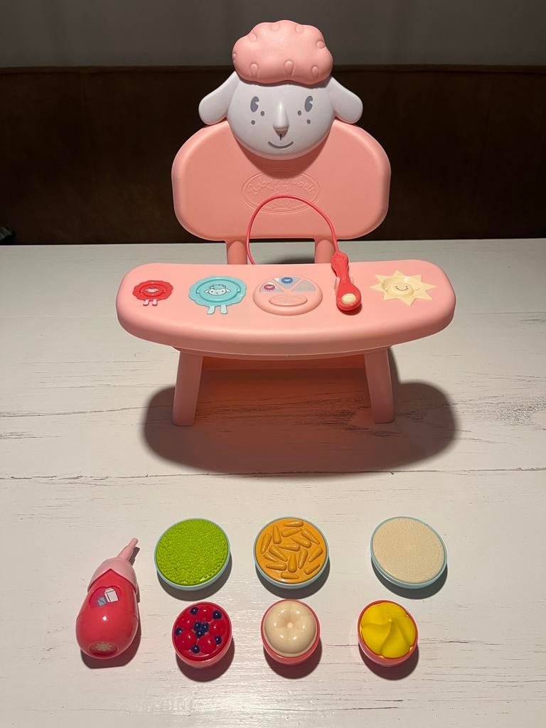 Baby Annabell kinderstoel, babyborn pop, Ophalen of Verzenden, Zo goed als nieuw, Babypop