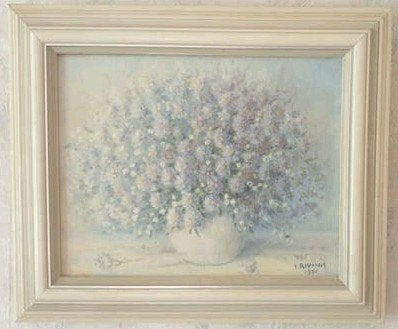 schilderij F. Rosenhart, Antiek en Kunst, Ophalen