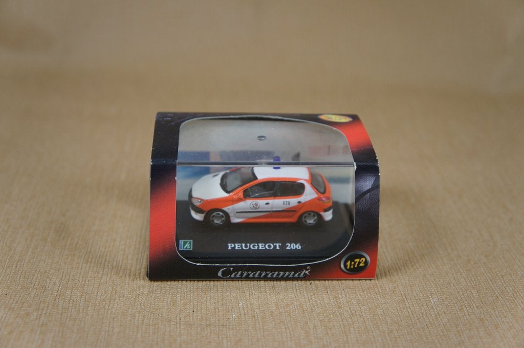 Cararama Peugeot 206 Brandweer - 1/72 - TOP, Ophalen of Verzenden, Zo goed als nieuw, Auto
