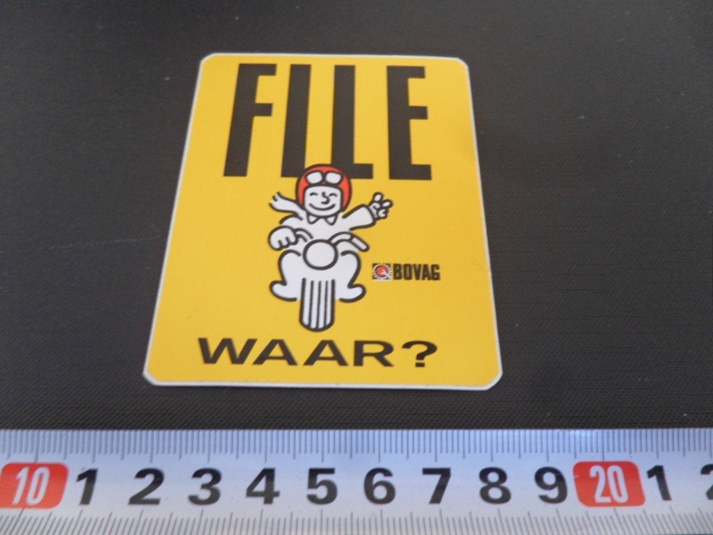 sticker BOVAG  File waar ?   Motor  *, Ophalen, Zo goed als nieuw
