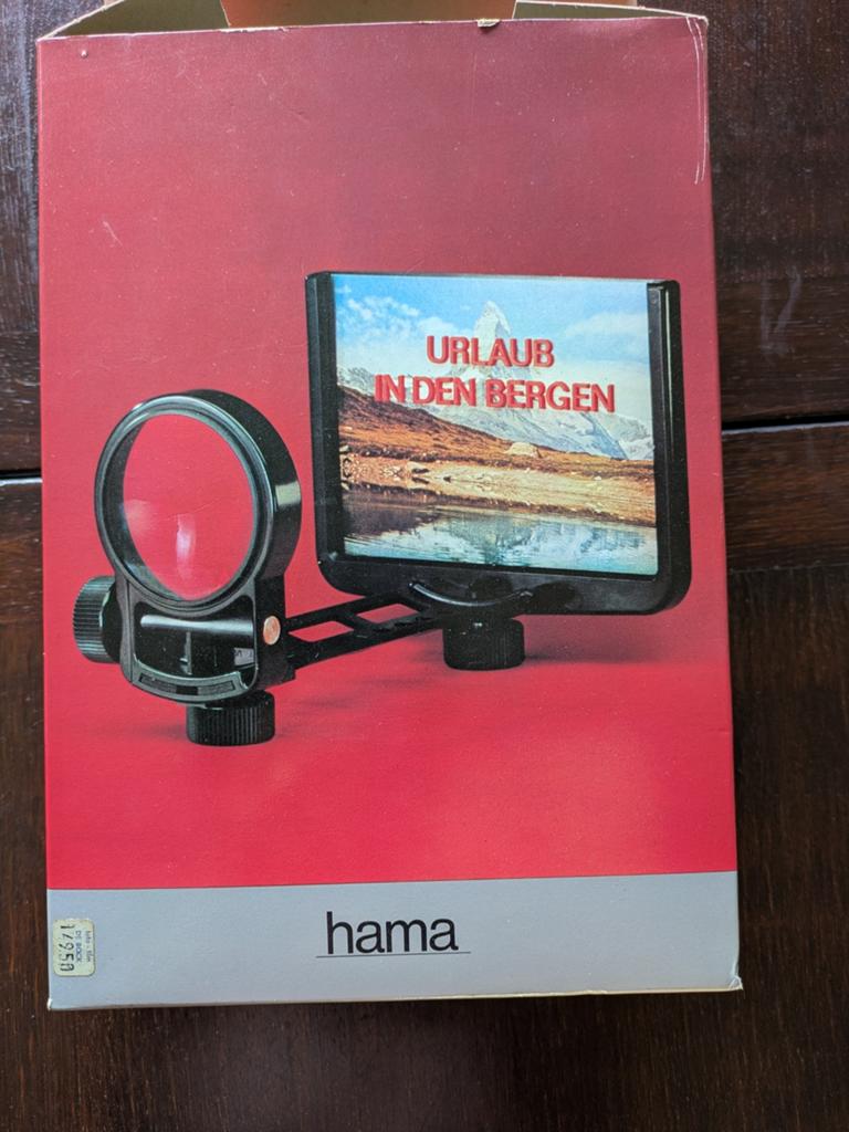 Hama Telescreen voor dia's en films, Audio, Tv en Foto, Diaprojectors, Ophalen of Verzenden, Gebruikt, Met scherm